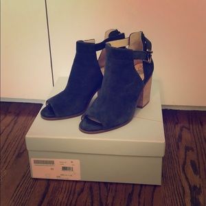 Ferris Booties in Ink Suede